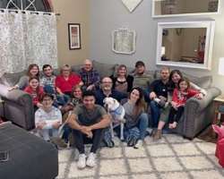 He loves to be with his family whatever the occasion is.